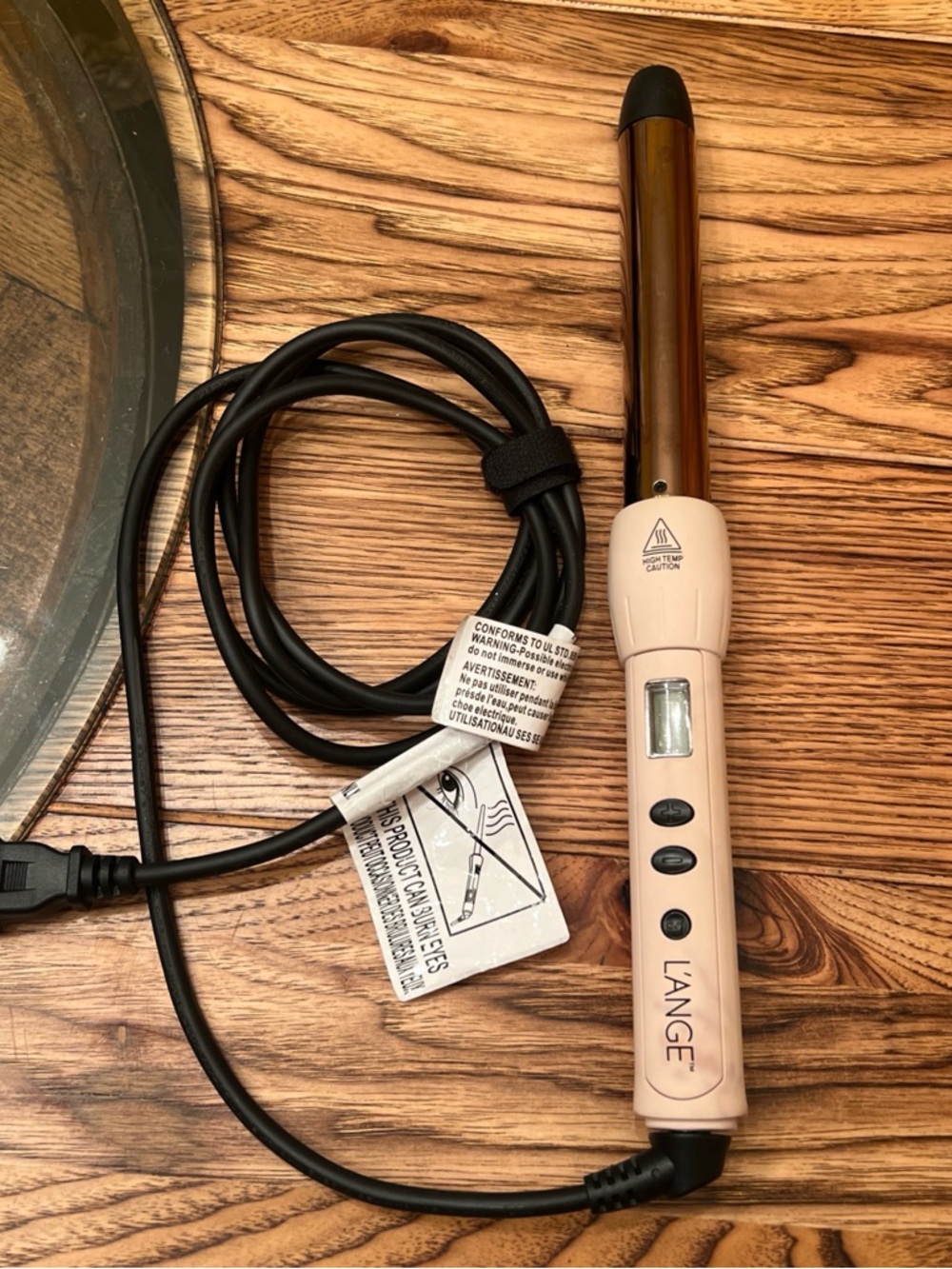 L'ANGE Pink Gold-Tone Styling Wand